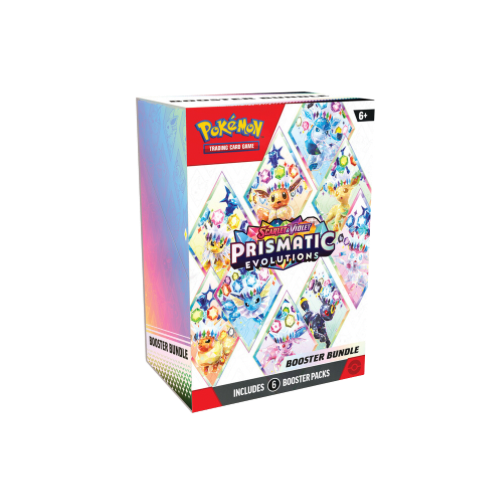 Prismatic Evolutions Booster Bundle Display