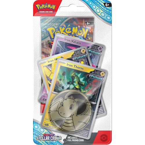 Pokemon Stellar Crown Premium Checklane Blister Iron Thorns