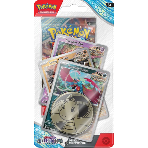 Pokemon Stellar Crown Premium Checklane Blister Roaring Moon
